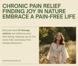 Hopeful wellness image representing IV ketamine therapy for chronic pain in Lincoln Nebraska at Elevate Mind & Mood.