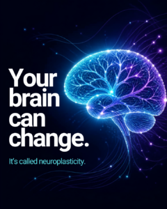 Ketamine and neuroplasticity illustration showing changing neural connections in the brain