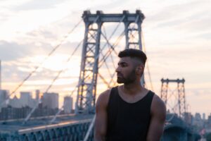 Man reflecting outdoors for an article about PTSD and the brain